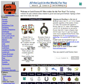 Tablet Screenshot of luckfactory.com